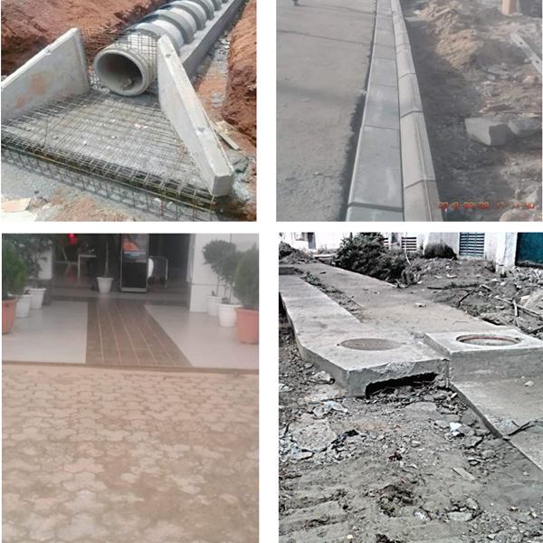 Chantier de voirie à Marcory